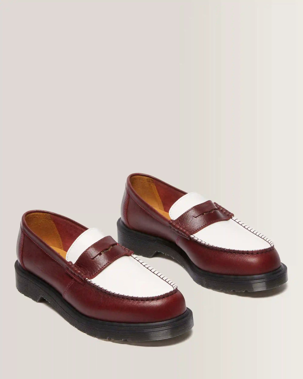 Penton Made In England Two-Tone Leather Loafers