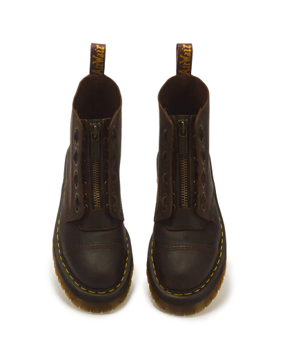 Sinclair Crazy Horse leather platform boots