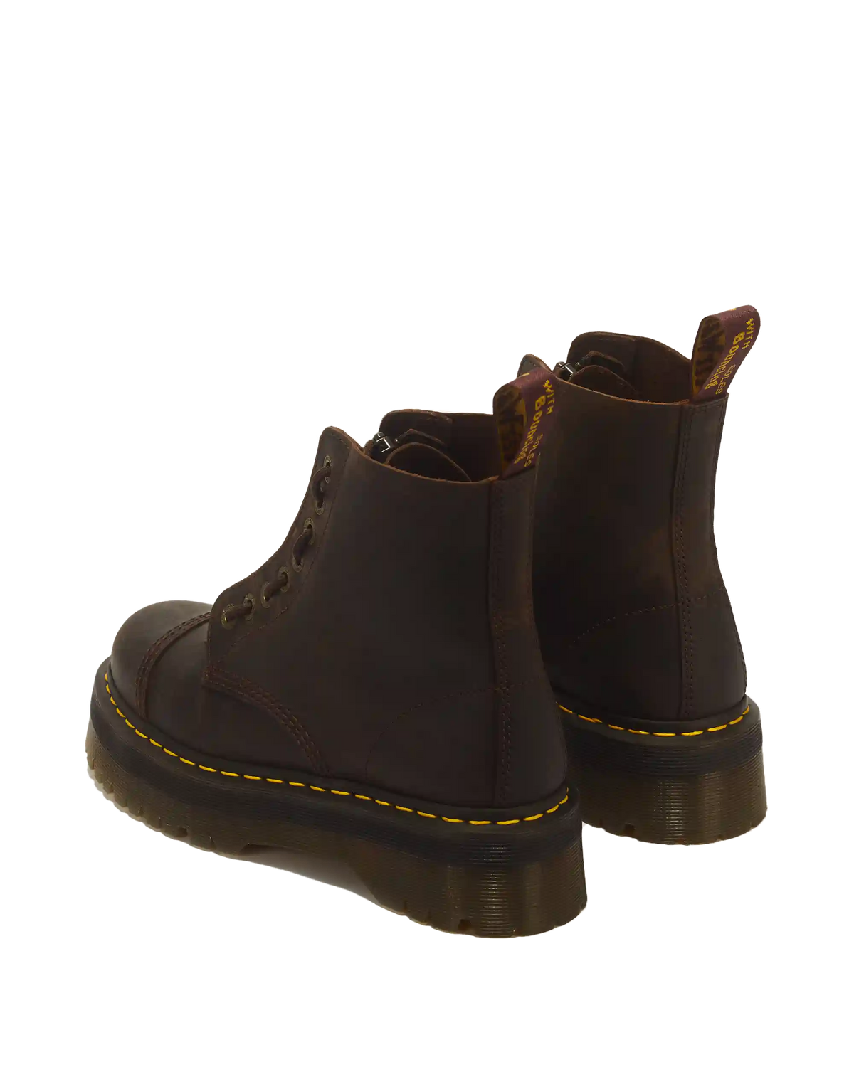Sinclair Crazy Horse leather platform boots