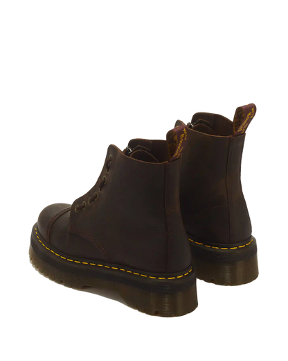 Sinclair Crazy Horse leather platform boots