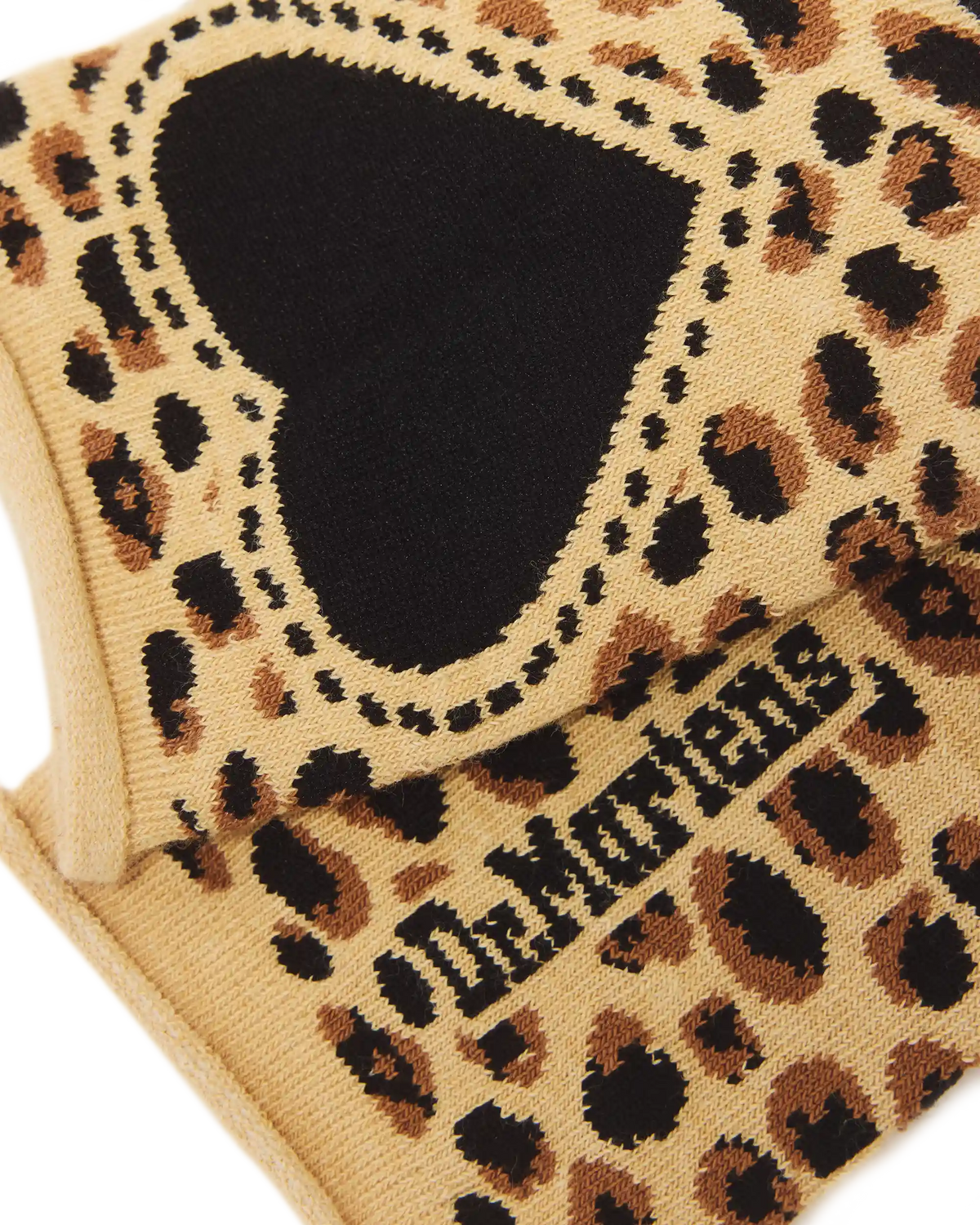 Leopard Heart Cotton Blend Socks