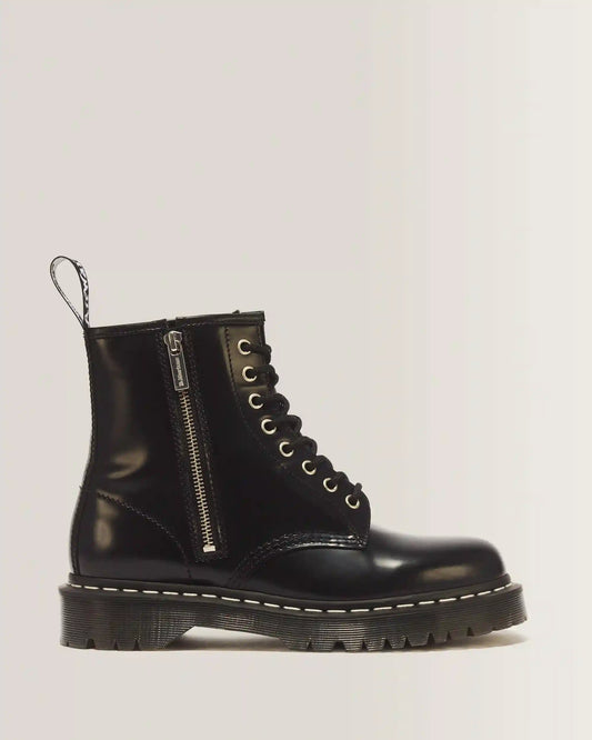 1460 Lace and Zip Smooth leather Boots