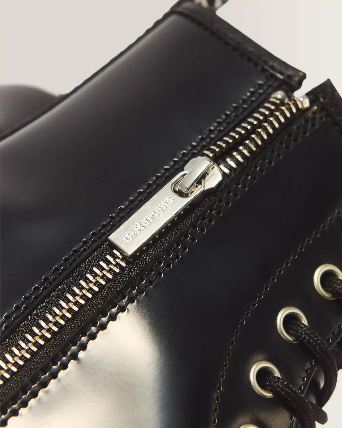 1460 Lace and Zip Smooth leather Boots