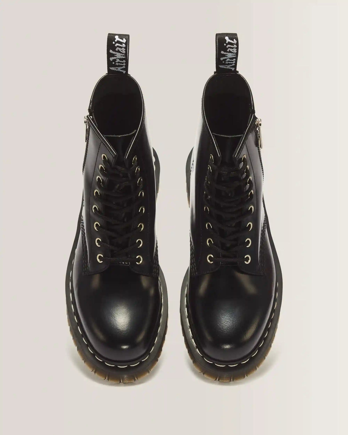 1460 Lace and Zip Smooth leather Boots