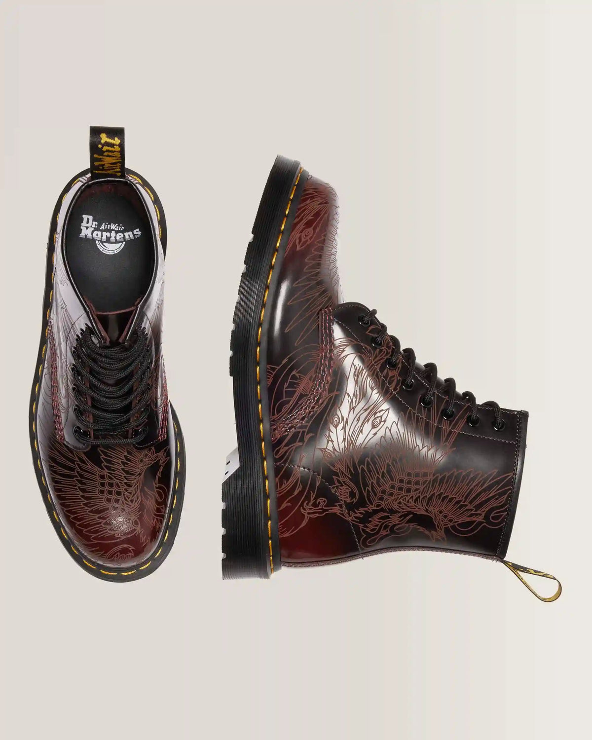 1460 PHOENIX ARCADIA RUB OFF LEATHER BOOTS