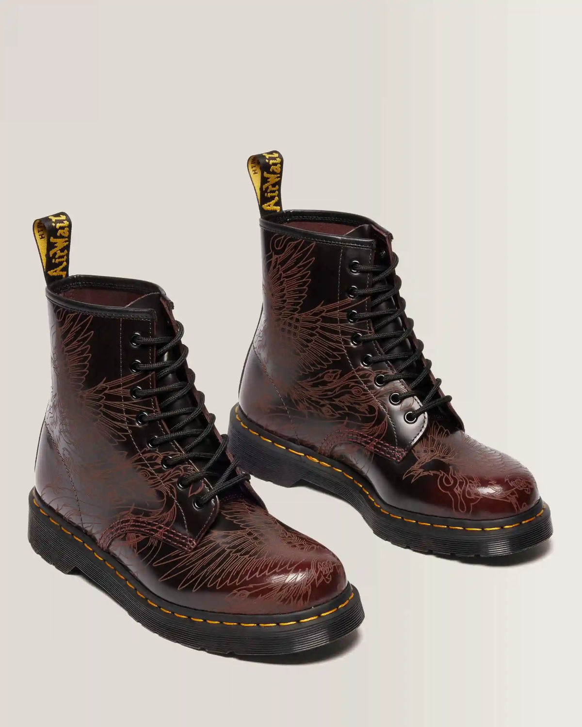 1460 PHOENIX ARCADIA RUB OFF LEATHER BOOTS