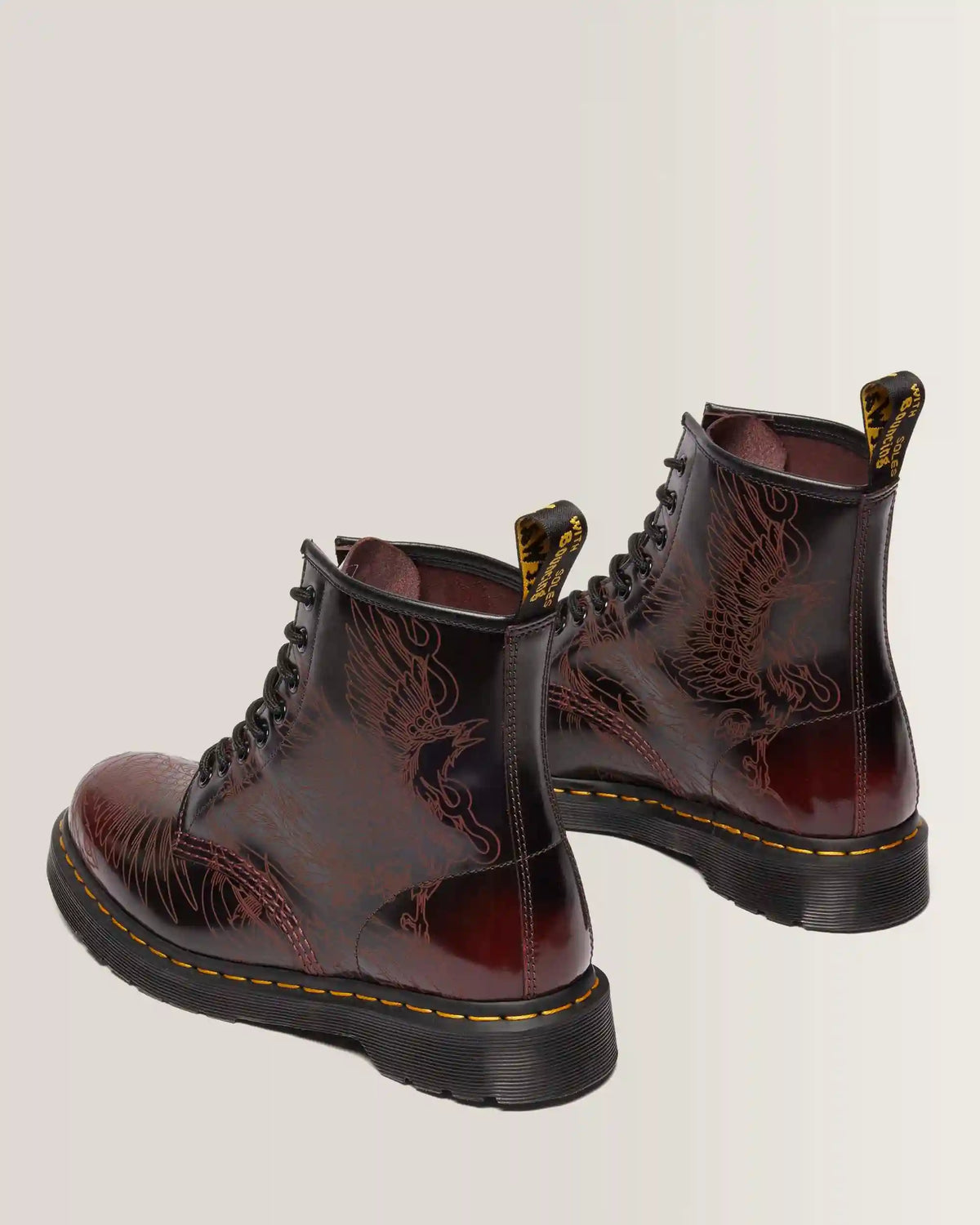 1460 PHOENIX ARCADIA RUB OFF LEATHER BOOTS