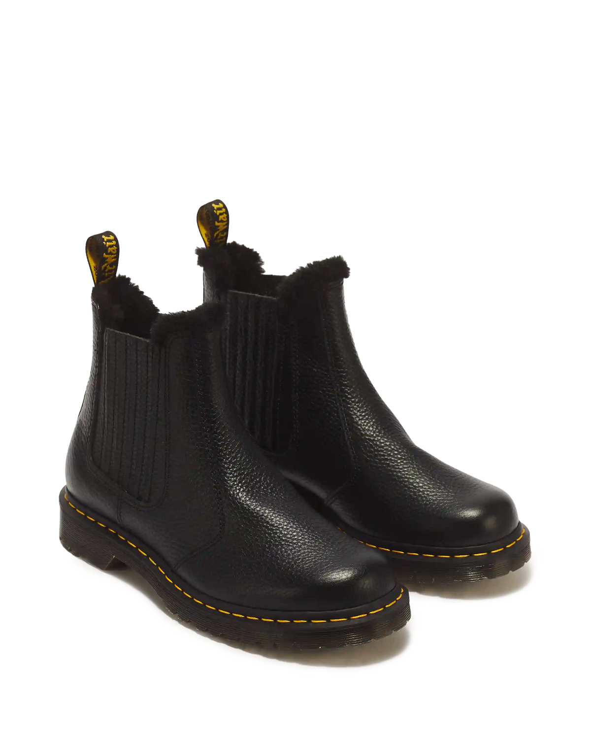 2976 LEONORE II FAUX FUR LINED SOFT LEATHER CHELSEA BOOTS