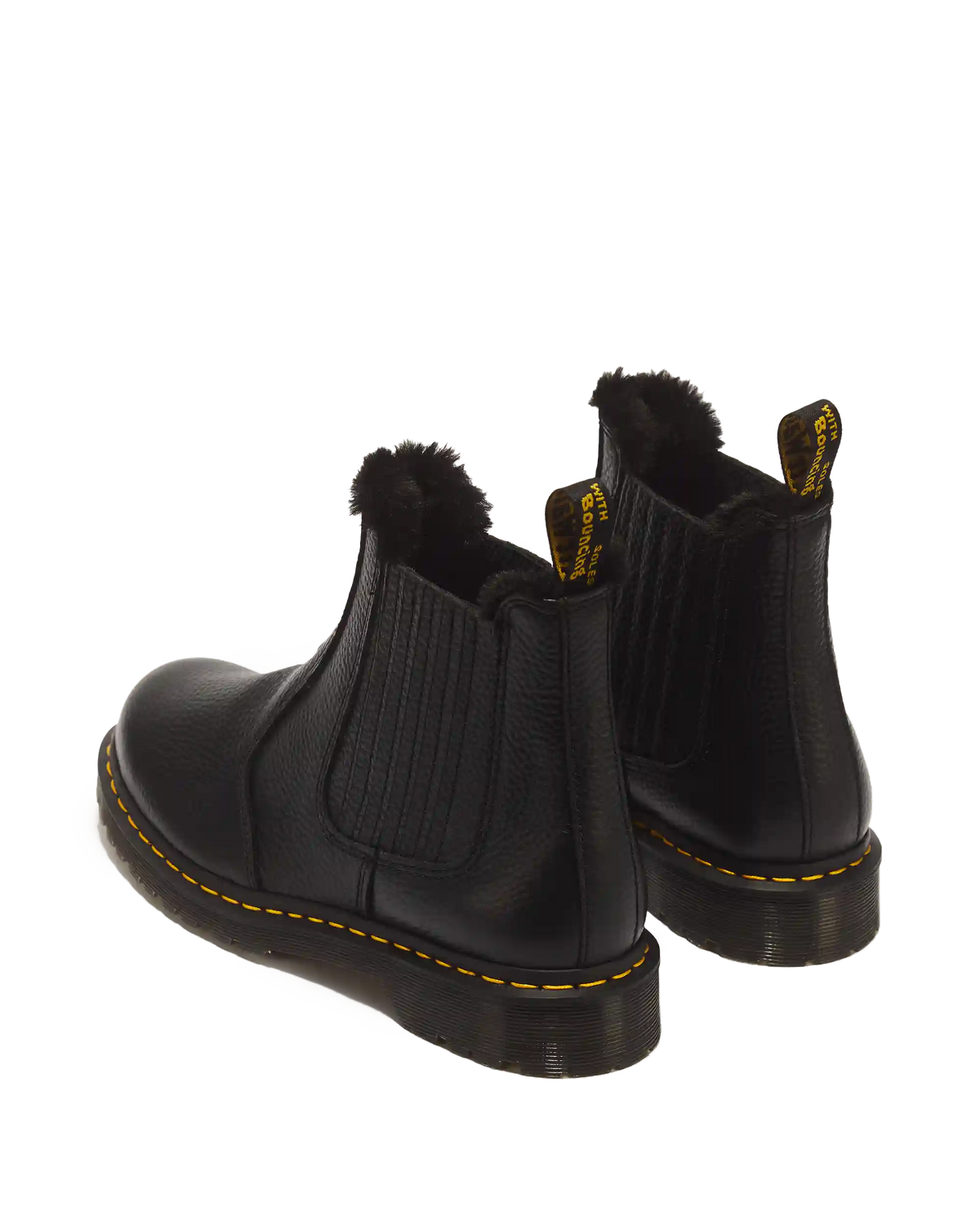 2976 LEONORE II FAUX FUR LINED SOFT LEATHER CHELSEA BOOTS
