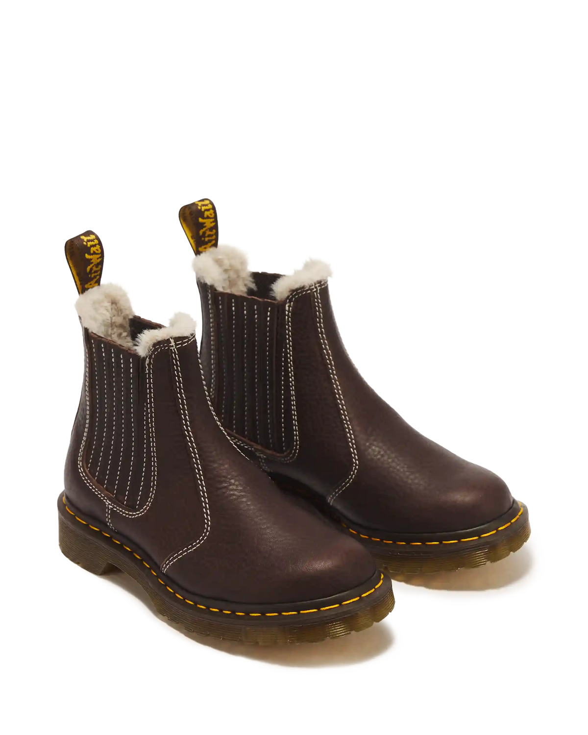 2976 Leonore II Faux Fur Lined Grizzly Leather Chelsea Boots