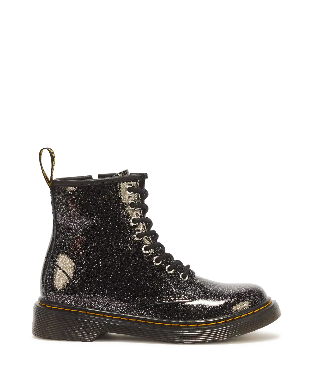 JUNIOR 1460 GLITTER PATENT LEATHER  BOOTS