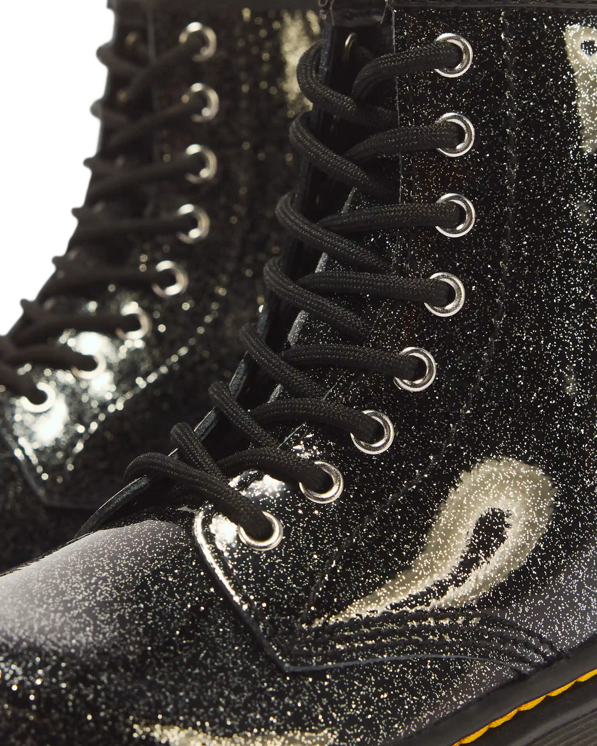JUNIOR 1460 GLITTER PATENT LEATHER  BOOTS