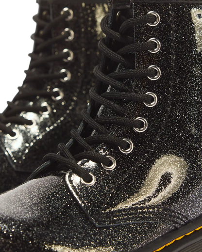 JUNIOR 1460 GLITTER PATENT LEATHER  BOOTS