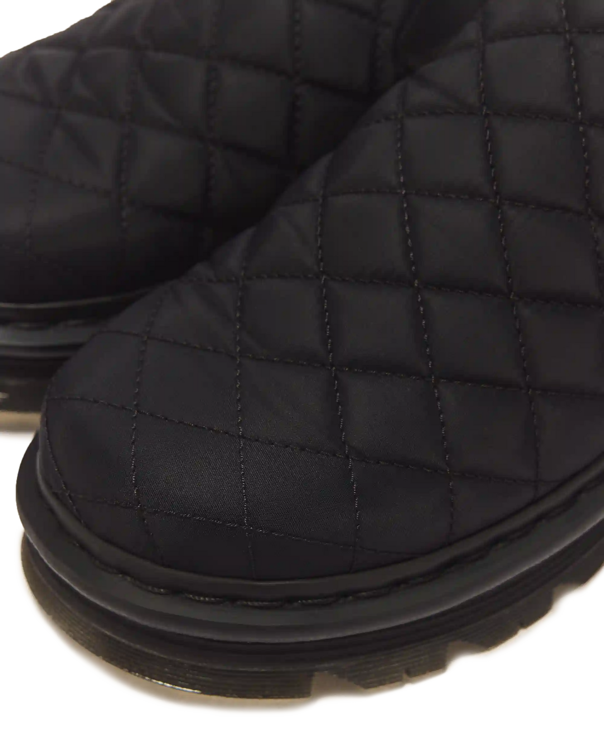 Zebzag Quilted Canvas Platform Mules