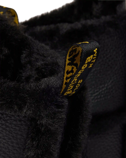 Buzz Lace Up Faux Fur Lined Grizzly Leather Boots