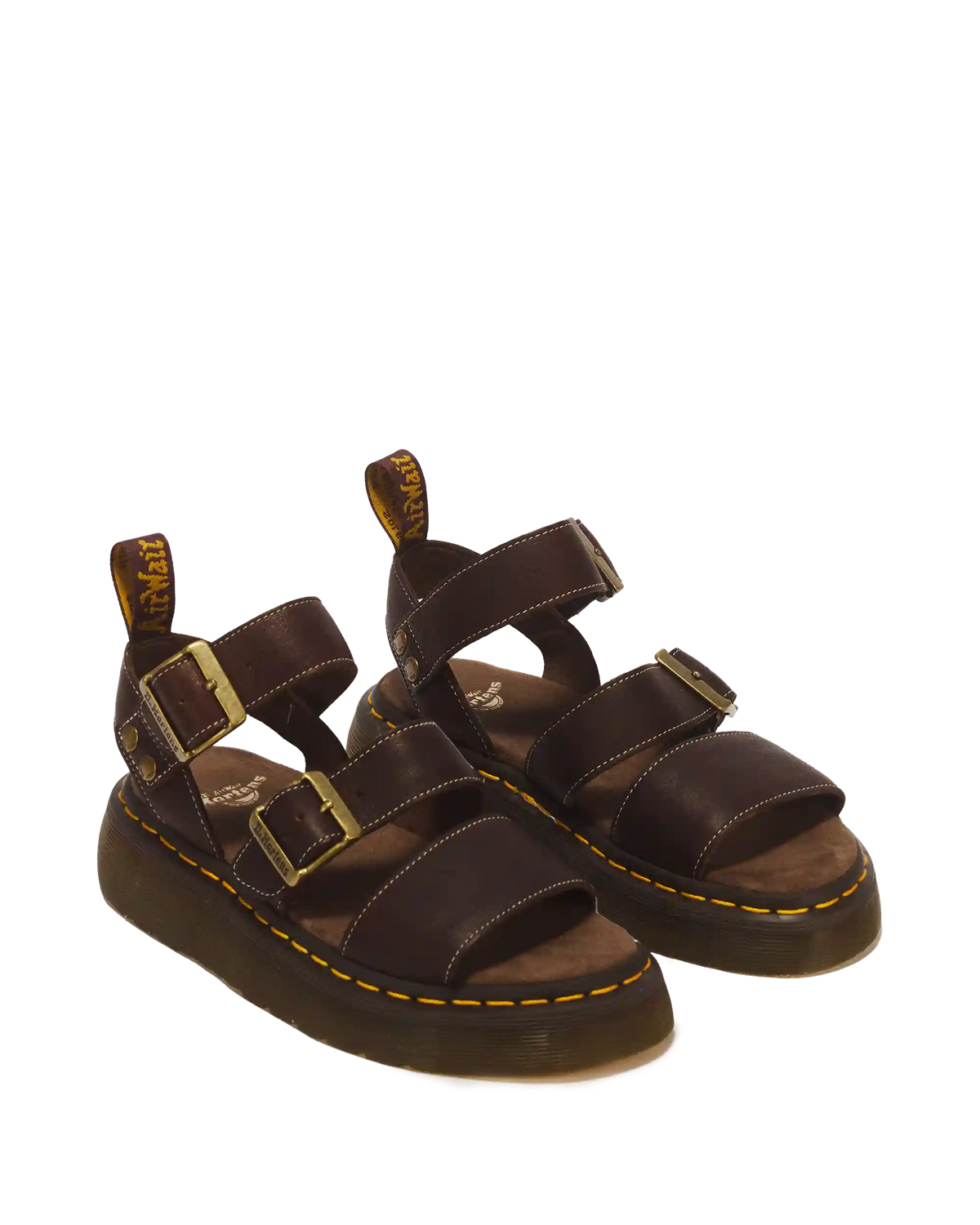 Gryphon Quad Grizzly Leather Sandals