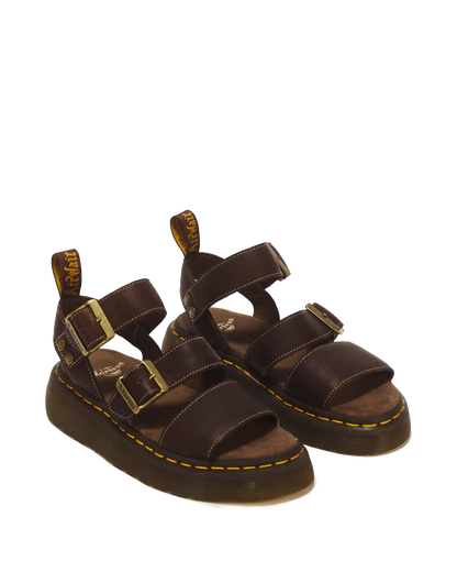 Gryphon Quad Grizzly Leather Sandals