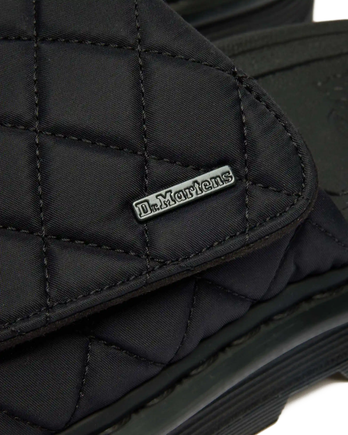 Zebzag Quilted Canvas Platform Slides