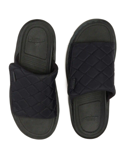 Zebzag Quilted Canvas Platform Slides