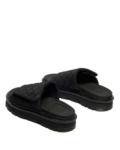 Zebzag Quilted Canvas Platform Slides