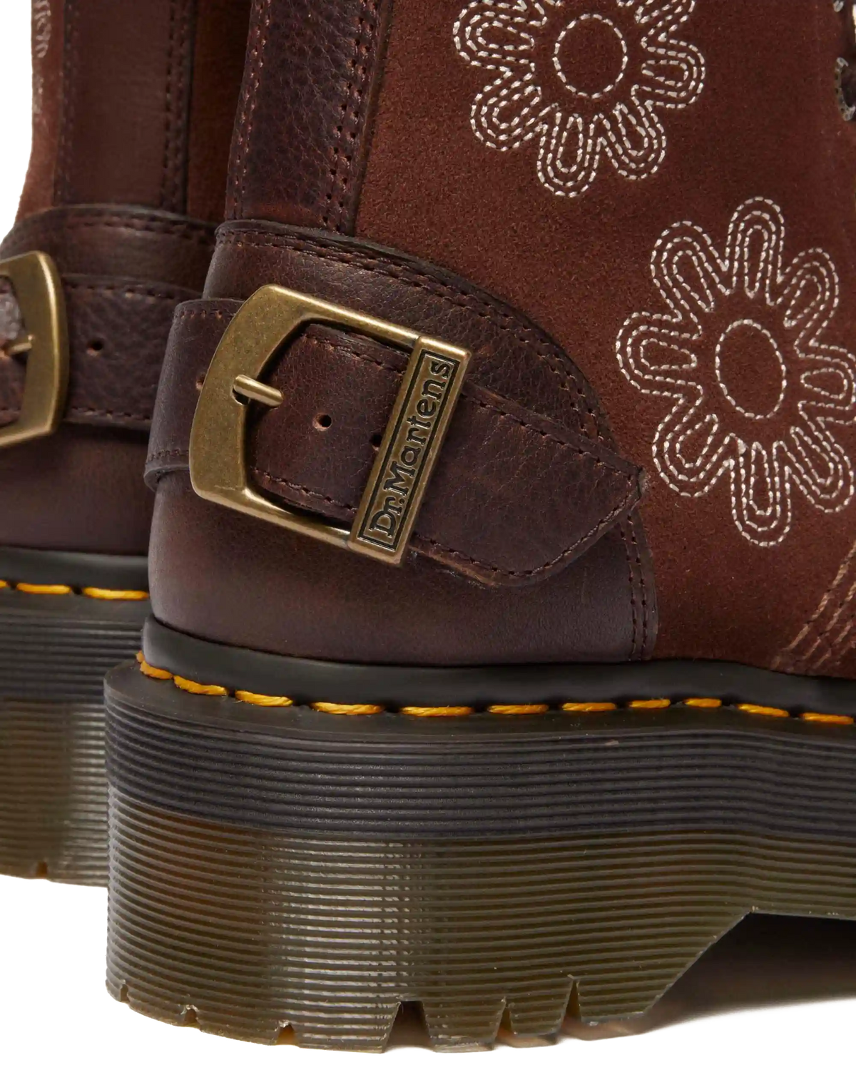 1B99 Dunnet Flower suede platform boots