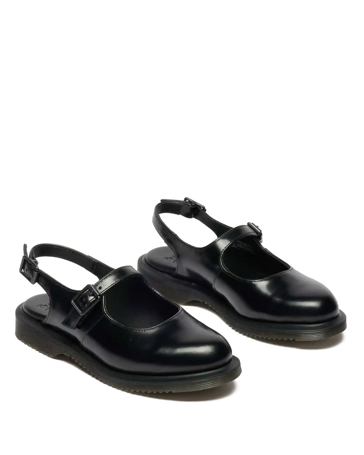 Madaline Mary Jane Smooth Leather Sling Back Shoes