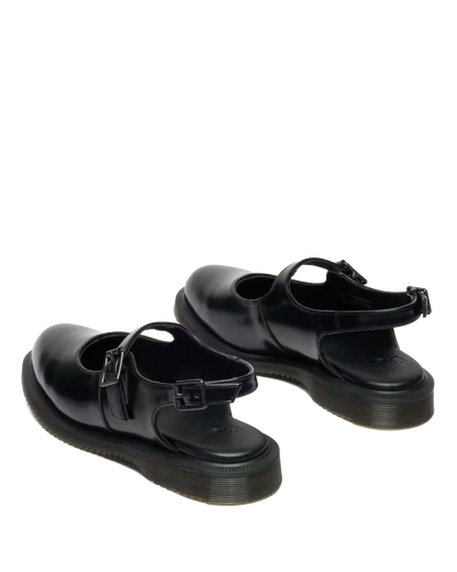 Madaline Mary Jane Smooth Leather Sling Back Shoes