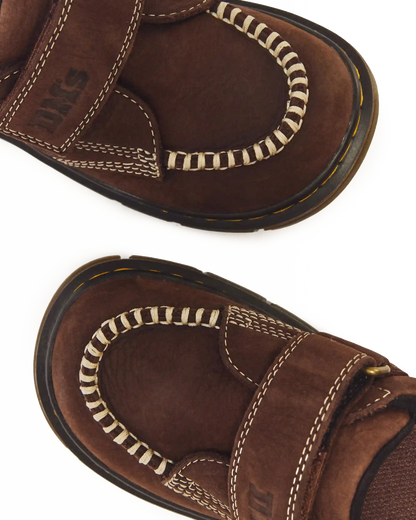 Junior Raffe Strap Tumbled Nubuck Strap Shoes