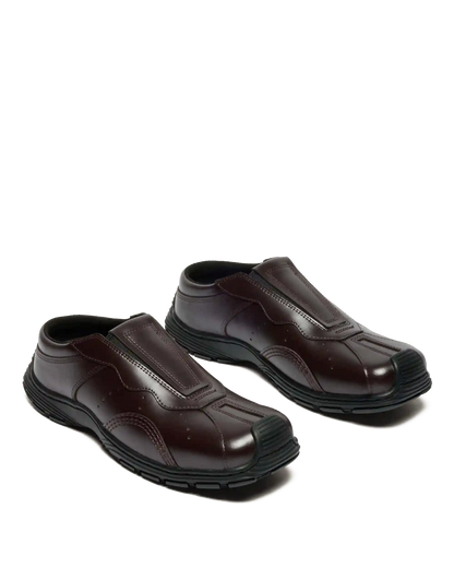Aurix Satin Finish Leather Mules
