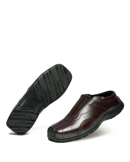 Aurix Satin Finish Leather Mules