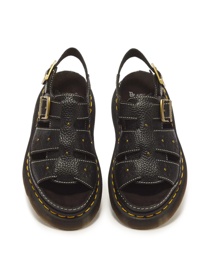 Wrenlie Open Toe Nappa Leather Fisherman Platform Sandals