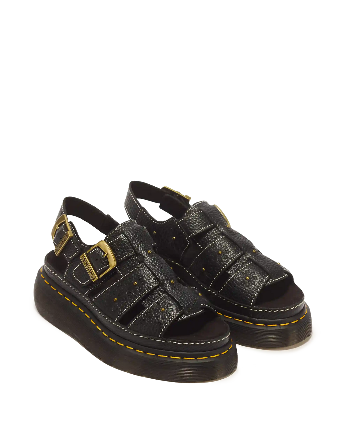 Wrenlie Open Toe Nappa Leather Fisherman Platform Sandals