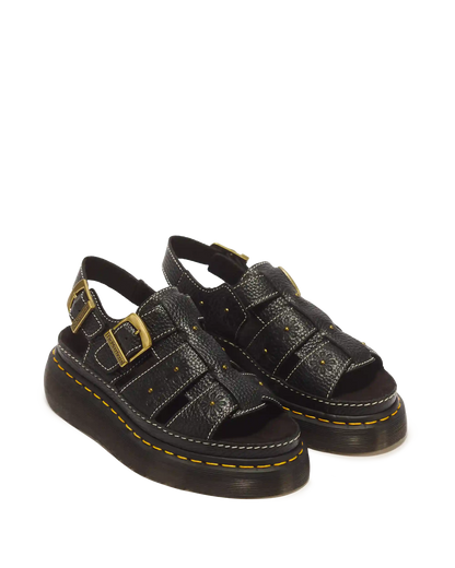 Wrenlie Open Toe Nappa Leather Fisherman Platform Sandals