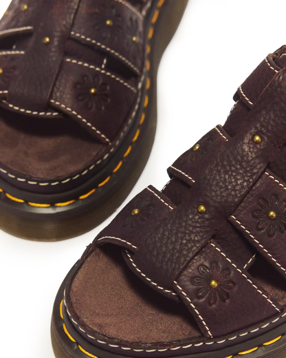 Wrenlie Open Toe Grizzly Leather Fisherman Platform Sandals