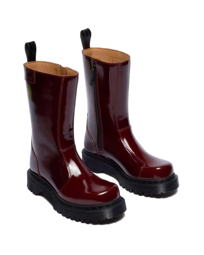Rejena Lacquered Leather Boots