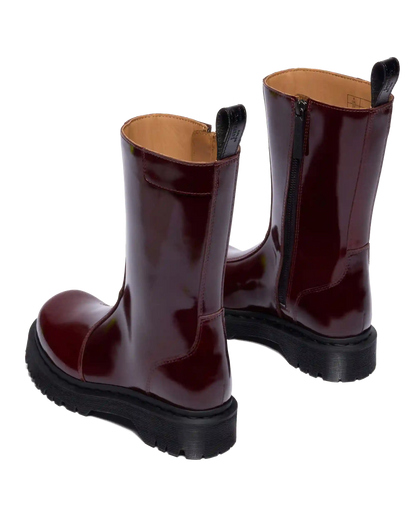 Rejena Lacquered Leather Boots