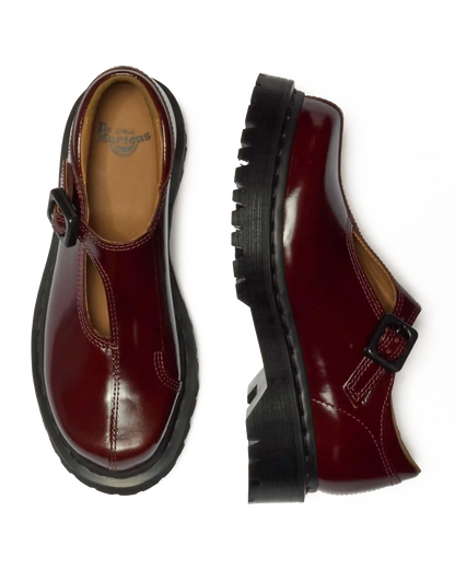 Rejena Mary Jane Lacquered Leather Shoes