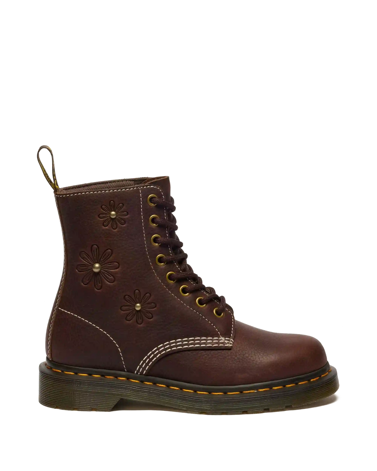 1460 Pascal Flower Grizzly Leather Boots