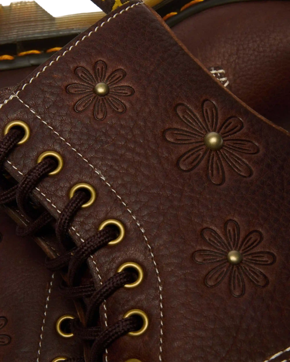 1460 Pascal Flower Grizzly Leather Boots