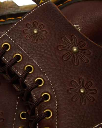 1460 Pascal Flower Grizzly Leather Boots