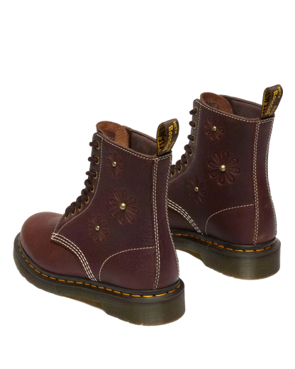 1460 Pascal Flower Grizzly Leather Boots