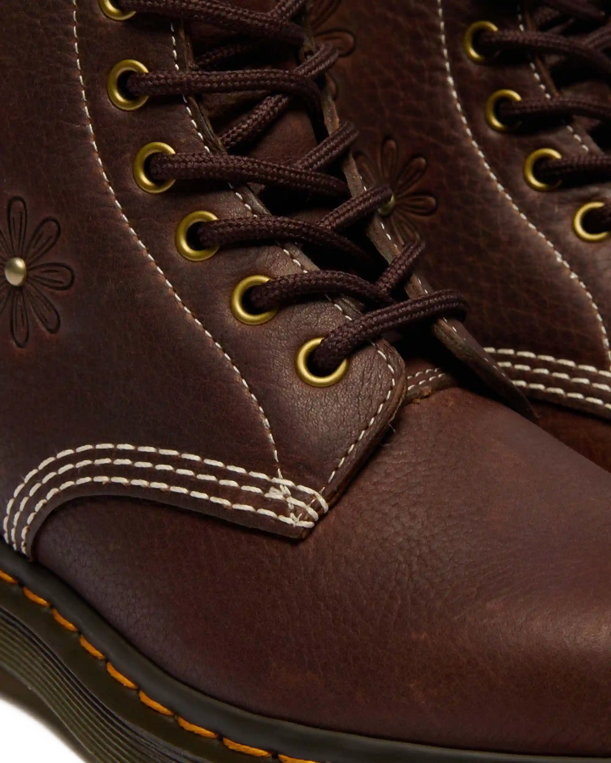 1460 Pascal Flower Grizzly Leather Boots