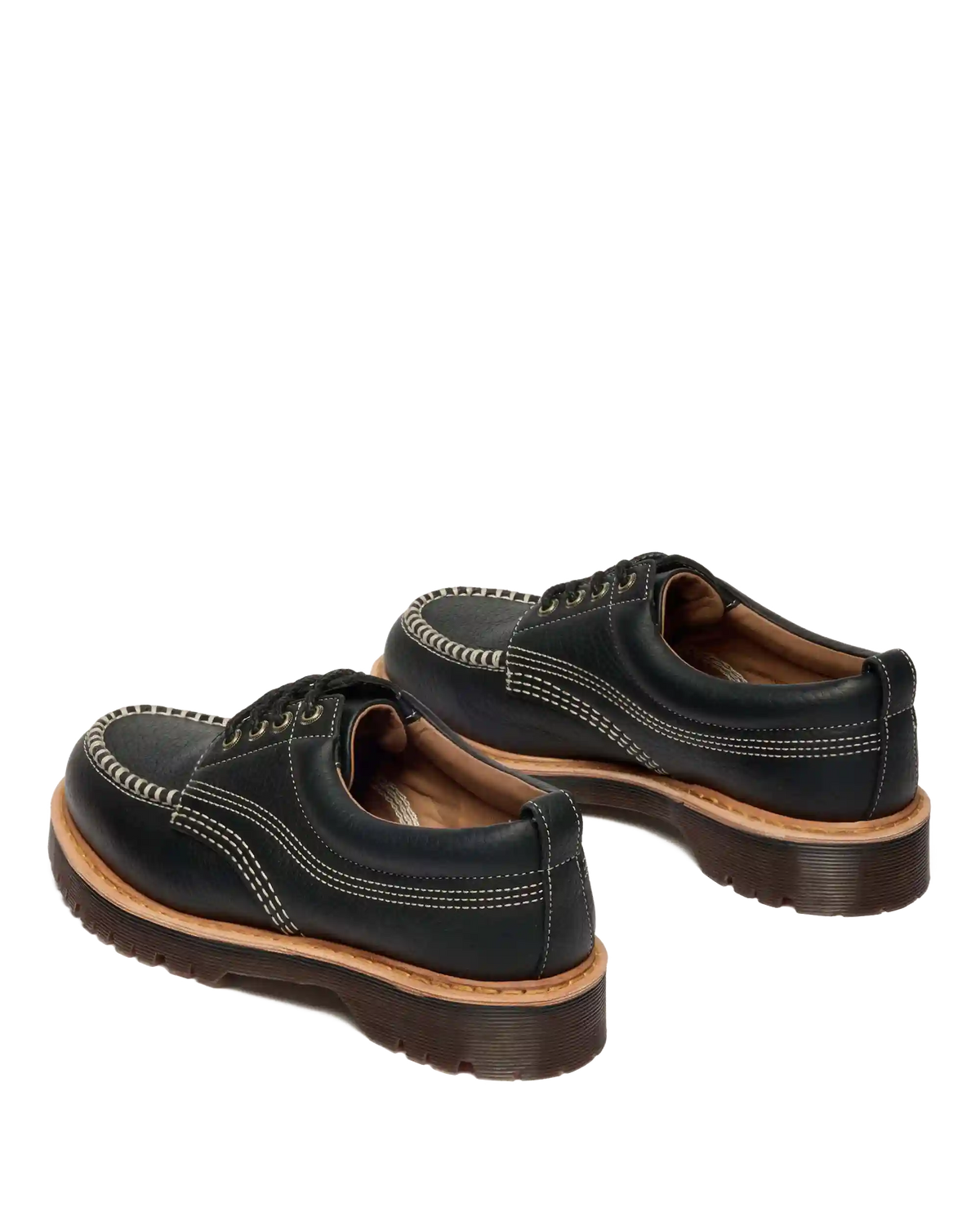 Lowell Wild Grain Leather Moc Toe Shoes