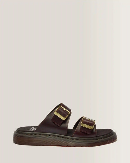Josef Two Strap Atlas Leather Sandals