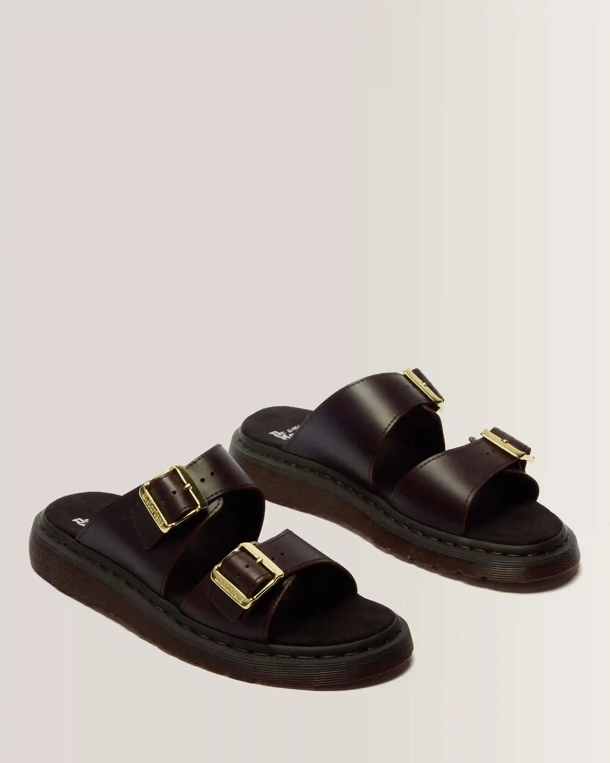 Josef Two Strap Atlas Leather Sandals