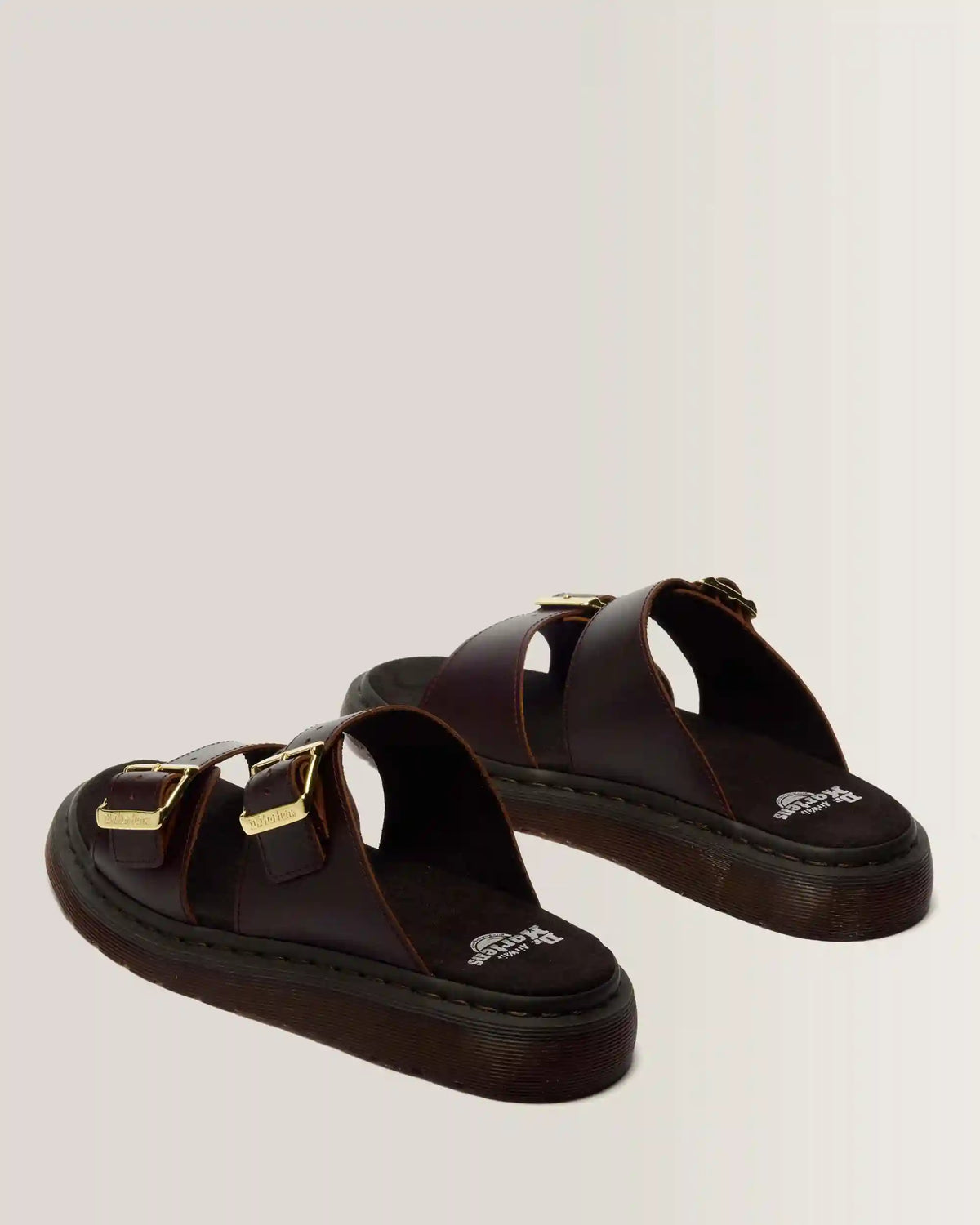 Josef Two Strap Atlas Leather Sandals