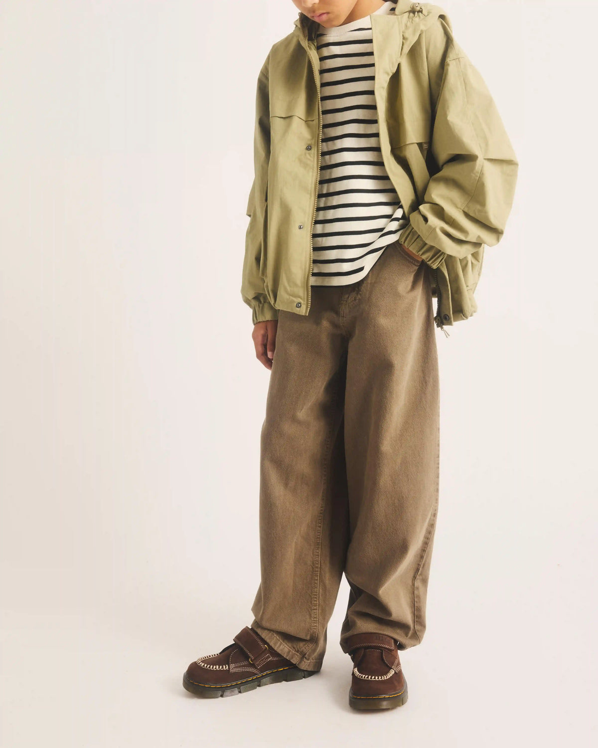 Youth Raffe Strap Tumbled Nubuck Strap Shoes