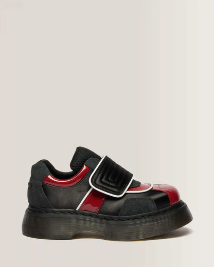 Buzz Strap Mixed Material Shoes