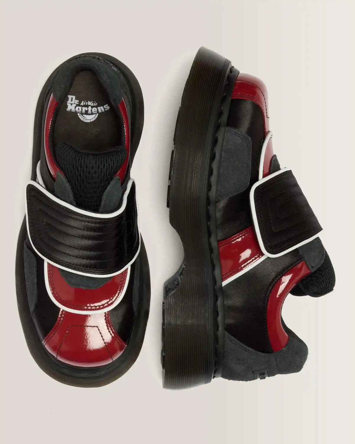 Buzz Strap Mixed Material Shoes