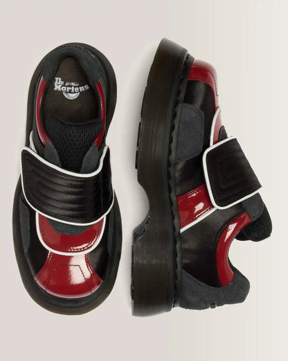 Buzz Strap Mixed Material Shoes